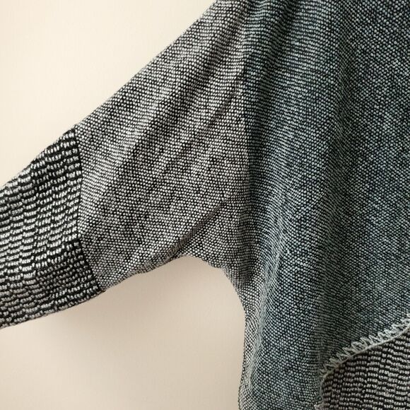 Women Hand Knit Chenille Cardigan Sweater OS Lagenlook Neutral Cozy Fall Scandi - Picture 3 of 10